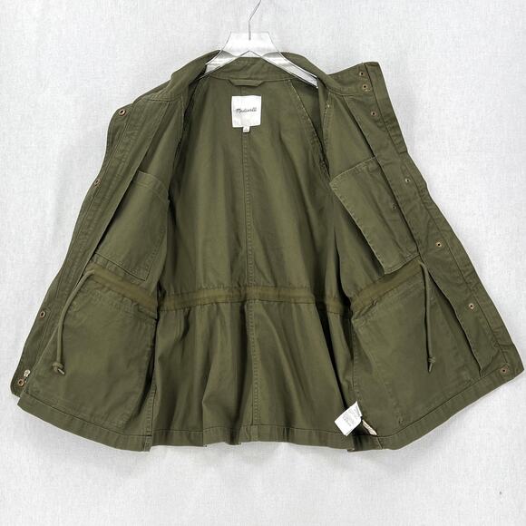 MADEWELL Northover Utility Jacket Womens Large Desert Olive Green Army Surplus - Picture 6 of 16